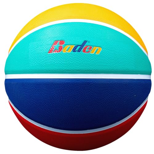 Baden | Legend Court Canvas | Creative Design Outdoor Rubber Game Basketball | Youth & Adult Size 5,6,7 - color: Multi Color, size: Size 6 (28.5")