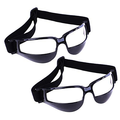 Olgaa Basketball Goggles Sport Dribble Specs Black (2 Pieces) - Sports Dribbling Specs Training Aid for Teenagers Kids Gifts