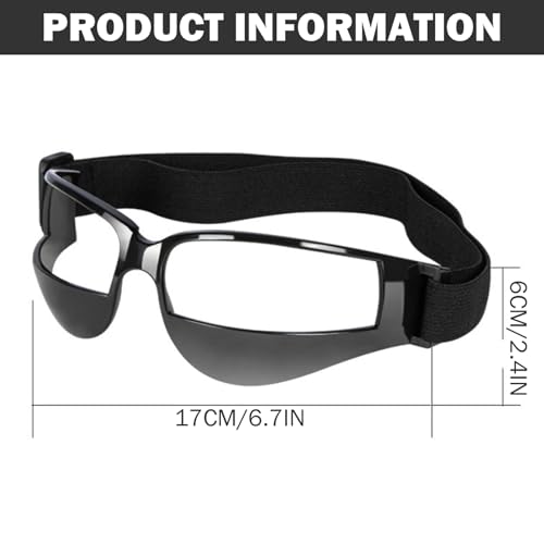 Dribbling Goggles Basketball Ball Handling Skills Basketball Glasses with Case Adjustable Strap Flexible Sports Training Equipment Goggles