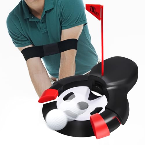 Golf Automatic Putting Ball Return Cup ，Putting Practice Automatic Putting Machine，Golf Cup Training Aid, Putting Returner for Indoor Outdoor Office Practic Golf Training Aids
