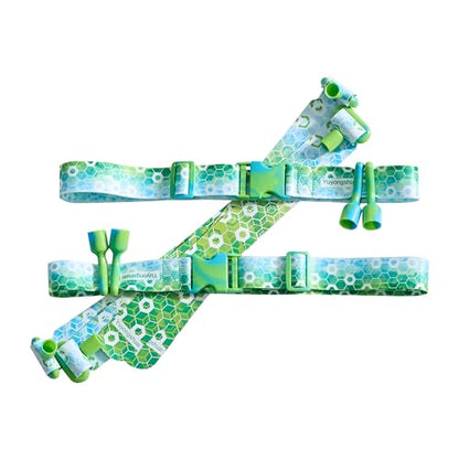 Flag Football Belts, Flag Football Kit for Children/Teenagers/Adults - color: Yellow Green