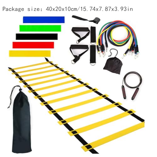 Speed Training Practice Poles - Adjustable Soccer Practice Poles, Professional Speed Trainings Gear | Foldable Sports Agility Set, Multi Sport Training Poles for Athletes, Kids, Adults - color: Set 4