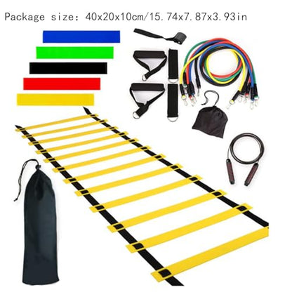 Speed Training Practice Poles - Adjustable Soccer Practice Poles, Professional Speed Trainings Gear | Foldable Sports Agility Set, Multi Sport Training Poles for Athletes, Kids, Adults - color: Set 4