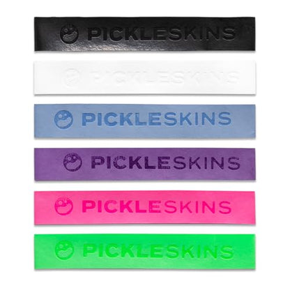 Thin Sliced Overgrip - Pickleball All-Weather Rubber Handle Grip, Single or Multipack - Black, White, Green, Pink, Blue, Purple, Green Tie Dye - Pickleball Accessory