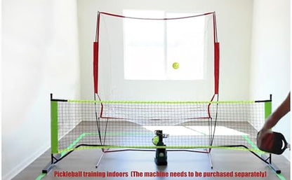 Nets for Tennis Ball Machine(10lb),Ball Recycling Net Also for Baseball/Golf/Cricket(Diameter<2.95in),Portable and Easy to Disassemble;Solo Practice Tennis Indoor&Outdoor(New)