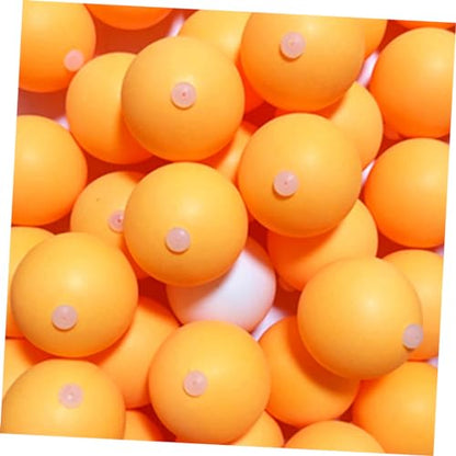 60pcs Pong Training Balls Pong Balls for Practice Machine Elastic Soft Shaft