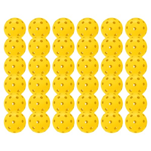 6 Pack Sports Outdoor Pickleballs - 40 Pickleball Balls - USA Pickleball Balls (USAPA) Approved - Official US Open Ball - color: Yellow, style: 36 - Pack
