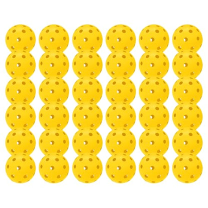 6 Pack Sports Outdoor Pickleballs - 40 Pickleball Balls - USA Pickleball Balls (USAPA) Approved - Official US Open Ball - color: Yellow, style: 36 - Pack