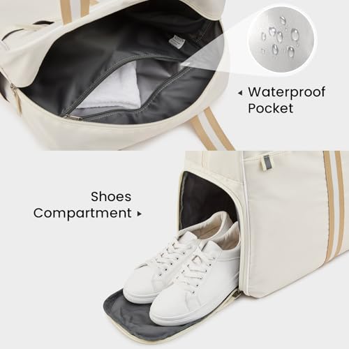 G4Free Pickleball Bag, Pickleball Bag Tote for Women and Men - color: Ivory