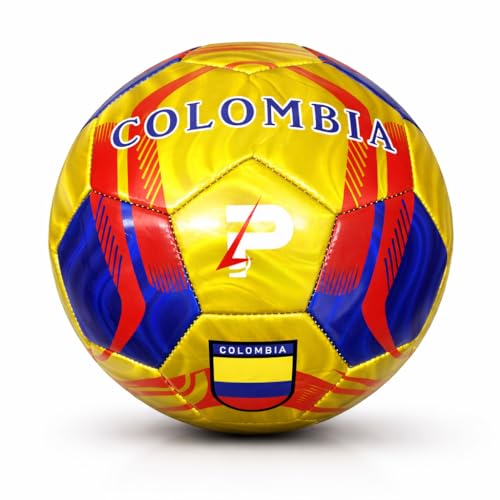 Country Training Soccer Ball: World Edition - size: 5, style: COLOMBIA