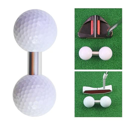 Golf Putting Trainer with 2 Training Balls, Indoor/Outdoor Putting Aid for Accuracy & Stroke Improvement, for Golfers
