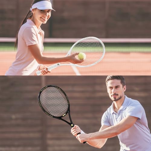 Tennis Rackets - Super Value Set with Pre-Strung, Comfortable Handle, 27'' Tennis Racquet for Beginner, Includes 4 Tennis Balls, 2 Overgrips and 2 Tennis Bag