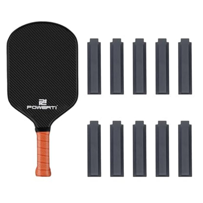 Pickleball Paddle Handle Cotton Cushion, 10-Pack, Extra Thick Replacement Accessories for Enhanced Comfort, Control, and Vibration Reduction, Black