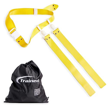 Trained Man Flag Football Belts, Adjustable Flag Football Set for Sports Teams, Training & Competition - color: Yellow 2 Man Flag Football Set, style: 2 Man Flag Football Sets