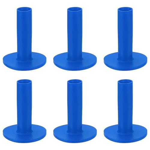 Rubber Golf Practice Tee, Rubber Driving Tee-Fitting for (Indoor/Outdoor/Golf Hitting Mats/Courses/Backyards/Lawns) - color: Blue, size: 2.6 Inch