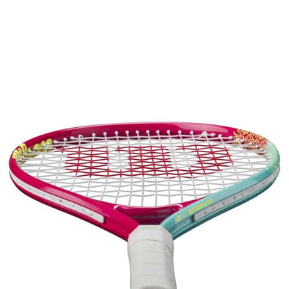 Wilson Intrigue Junior 21 Girls Tennis Racket Red/Yellow Strung 205g L