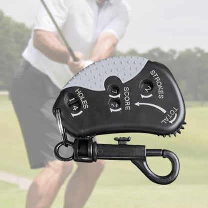 Colaxi Golf Score Counter Golf Stroke Counter Small Scorekeeper with Clip for Training Practice