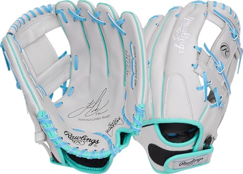 Rawlings | Sure Catch Baseball & Softball Glove | T-Ball, Youth & Adult Rec Models | Multiple Sizes & Styles - color: Francisco Lindor Model, size: 11.5" | Ages 8-10
