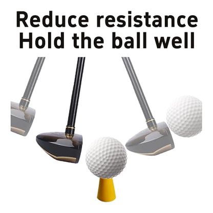 16PCS Rubber Winter Golf Tees, 4 Different Heights 38mm 22mm 18mm 12mm, Cold Weather Golfing Essential for Hard Ground Home Driving Range Mat Training Practice
