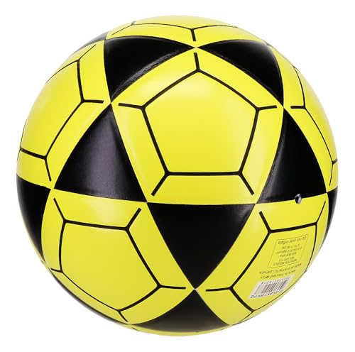 Mikasa FT5A-BKY-BK Goal Master Soccer Ball, Black/Yellow, Size 5(FIFA Quality/Foot Volleyball)