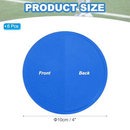 PATIKIL Spot Markers, Non-Slip Floor Dots Agility Markers Flat Field Cones Poly Dot - color: Blue