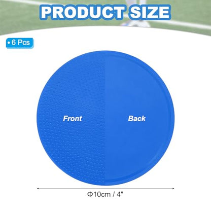 PATIKIL Spot Markers, Non-Slip Floor Dots Agility Markers Flat Field Cones Poly Dot - color: Blue
