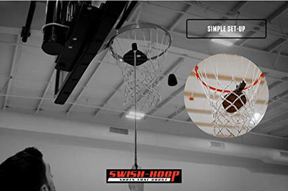 Shot Monitor | Basketball Electronic Shot Tracker | Automated Video Shot Breakdown | Includes telescoping installaton Swish-STIC and iPhone/Android App
