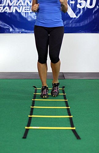 The Human Trainer X-50 Agility X-Training Kit (Includes: 2X 9 Foot Agility Ladders, 10x X-Training Cones, X2 DVDs, Full Colour Exercise Manual)
