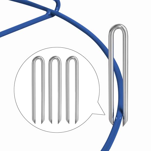 Yaheetech Disc Golf Basket Portable Disc Golf Practice Set 12/24 Chain w/Basket Target and Double Steel Chains for Outdoor - color: Blue