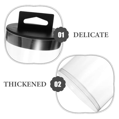 POPETPOP Transparent Tennis Ball Holder Portable Tennis Storage Bottle 9.44 Inch Clear PVC Tube for Balls Sports Organizer