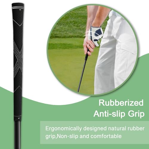 HVY Golf Swing Trainer,Golf Swing Training Aid for Improve Strength Tempo Balance and Flexibility,Golf Warm-Up Stick for Indoor&Outdoor Practice Chipping Hitting Golf Training Aid