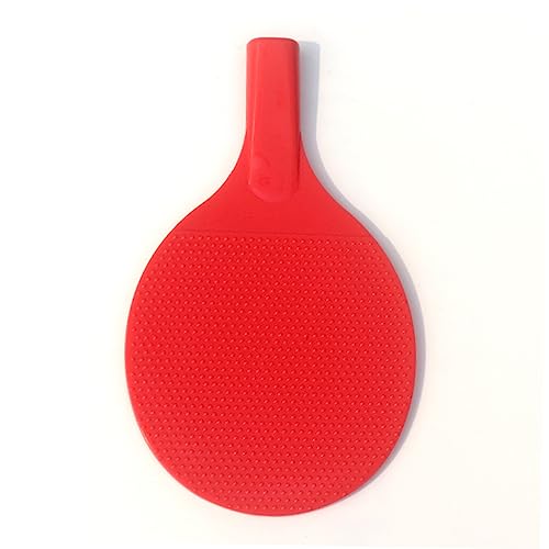 Generic 2 Sets Outdoor Table Tennis Racket Set with Plastic Pong Paddles and Balls for Beginners Safe Smooth Bezels Red and Blue for Parent Play and Tennis Practice