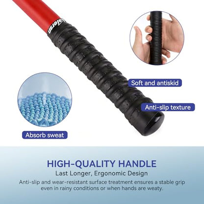 MIKOSI Golf Grip Trainer, EVA Foam Golf Swing Trainer Warm-Up Stick for Strength Grip Tempo & Flexibility Training, Indoor Outdoor Safe Golf Training Aid for Beginners & All Levels