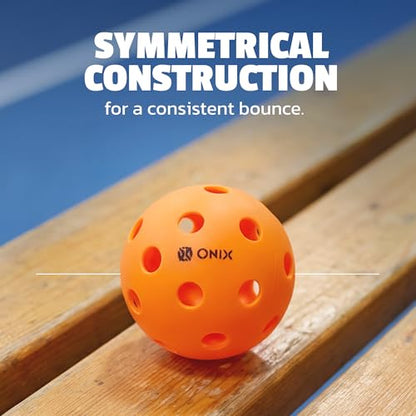ONIX Recruit Ready‑to‑Play Indoor Pickleball Balls with Superior Welding Design — Durable Construction, Consistent Bounce, and Ideal for Fun and Competitive Indoor Play