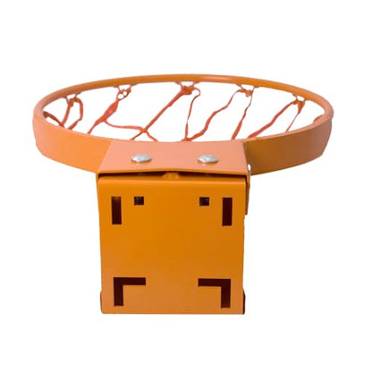 THUNDERBAY 18 inch Standard Double Spring Flex Reinforced Wall Mounted Basketball Rim, Two Nylon Nets Include One Nightlight Basketball Net - style: Basketball Rim with Protective Plate