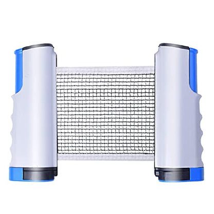 Sportout Retractable Ping Pong Net – 72-Inch Table Tennis Net with Secure Clamps | Portable Design for Universal Table Compatibility - color: Blue