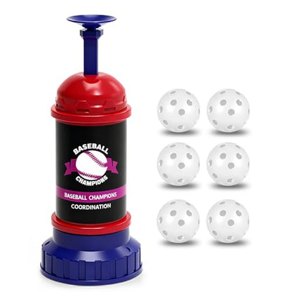 Portable Baseball Hitting Training, Tee Ball Popper Batting Practice Tool,Hitting Tee for Perfect Swings, Batting Machine for Practicing Hitting Without a Pitcher