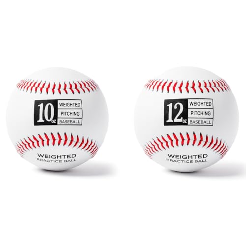 Thorza Weighted Baseballs for Throwing - Training Balls to Help Increase Pitch Velocity - size: Set of 2