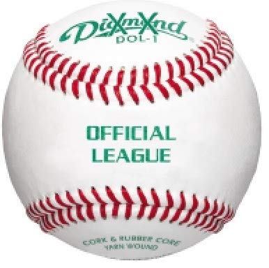 Diamond 6-Gallon Ball Bucket with 30 Leather Grade BLEM Practice Baseballs