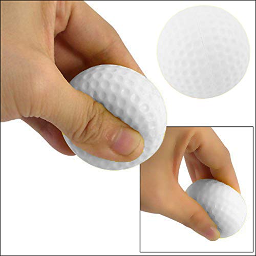 Dsmile 36 Pack Foam Golf Practice Balls Light Soft Elastic Training Multifunction Sport Balls - color: White*36