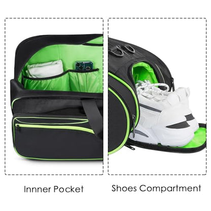 MATEIN Tennis Bag 6 Rackets, Extra Large Protective Convertible Racquet Bag with Shoes Compartment for Men Women, Racket Backpack with Cooler Pocket & Removeable Shoulder Strap for Sport Equipment