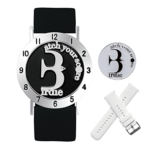 Golf Ball Marker with Golf Stroke Counter Bracelet, Birdie Ball Marker, Golf Accessories for Men and Women, Golf Gifts for Men and Women - color: Black/White