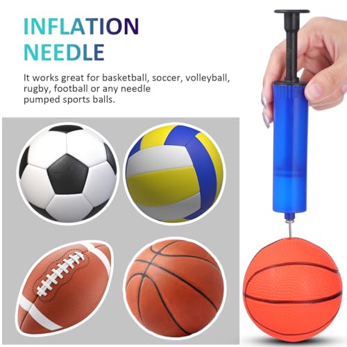 POPETPOP 20 Pcs Ball Inflation Needles with O-Ring for Basketball Soccer Volleyball Football Compatible with Hand and Electric Air Pumps Portable Sports Pump Needles