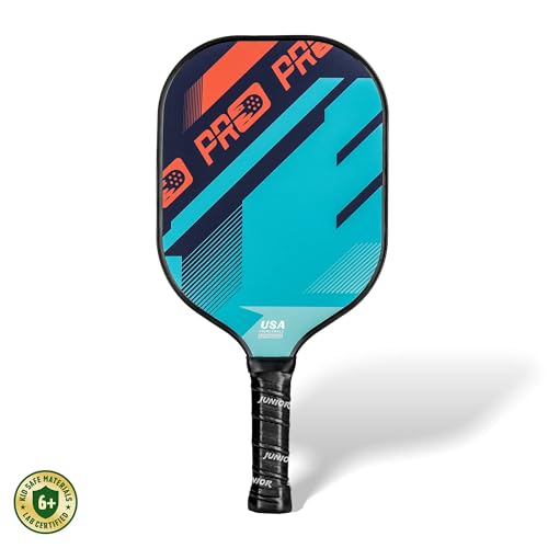 PicklePro Pickleball Paddles with Cover – Lightweight Fiberglass Pickleball Paddle for Kids, Youth & Beginners, Cushioned Grip, 13mm Honeycomb Core, Indoor & Outdoor Racket, USAP Approved