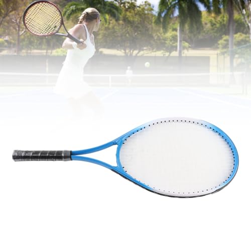 Drfeify 27 Inch Tennis Racket with Lightweight Aluminium and Ergonomic Handle for Adults and Beginners - color: Blue