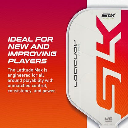 Selkirk Sport SLK Latitude 13mm Pickleball Paddle | Graphite Face with SpinFlex Surface & SX4 Polymer Core | Lightweight Pickleball Paddles for Men & Women | Control, Spin & Power