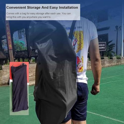 Basketball Hoop Returner Return Attachment Rotating Rebounder Net Hanging Easy Fold Shooting Device for Goal Free-Throw Practice