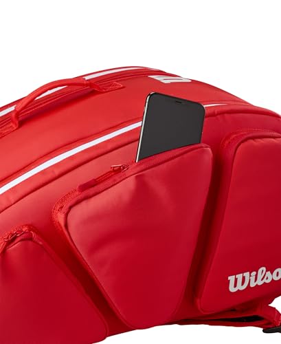 WILSON Super Tour Red Pickleball Bag - Red/White