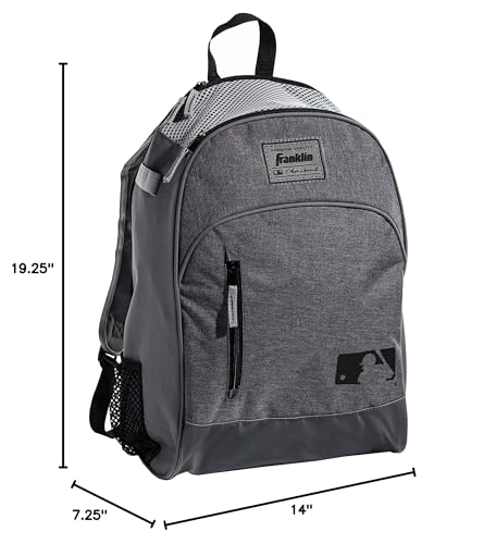 Franklin Sports Kids MLB Baseball Batpack Bag - Youth Baseball, Softball + Teeball Backpack - Sports Equipment Bag for Kids + Toddlers - Holds (2) Teeball + Baseball Bats + Includes Fence Hook