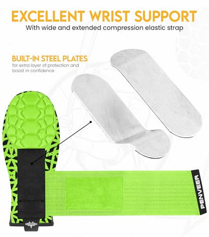 Baseball Sliding Mitt Youth & Adult, Sliding Glove for Baseball, Softball Sliding Guard, Left and Right Hands - color: Neon Green Texture, size: Adult
